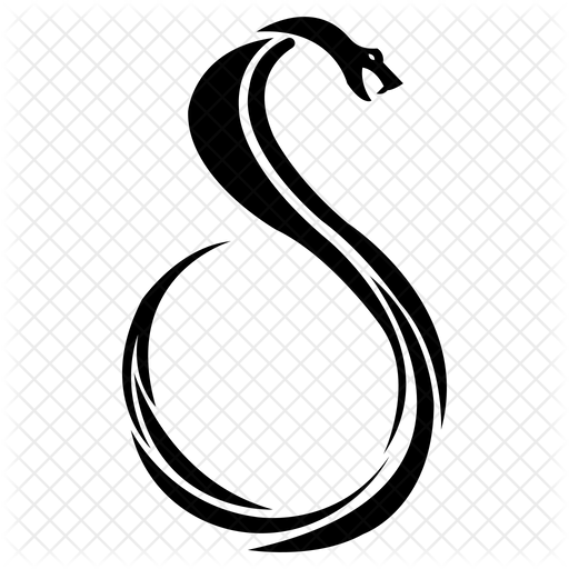 Free Snake Symbol Glyph Icon - Available in SVG, PNG, EPS, AI & Icon fonts