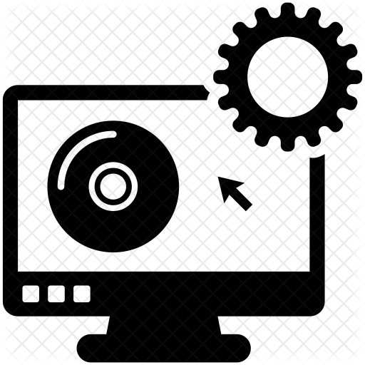 Software Management Icon - Download in Glyph Style