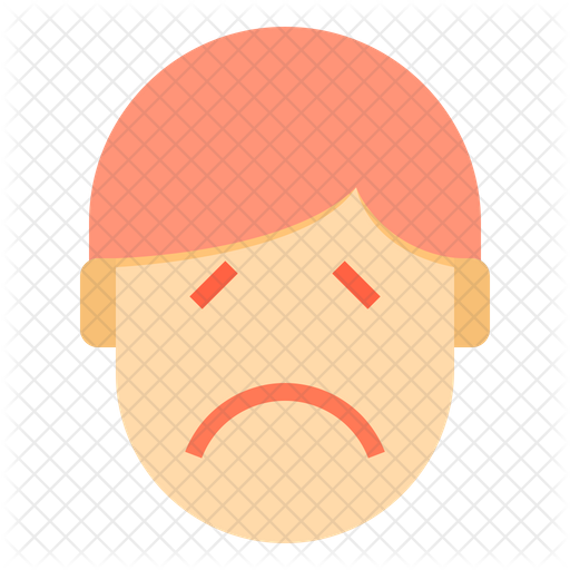 Sorrow Emotion Face Icon - Download in Flat Style