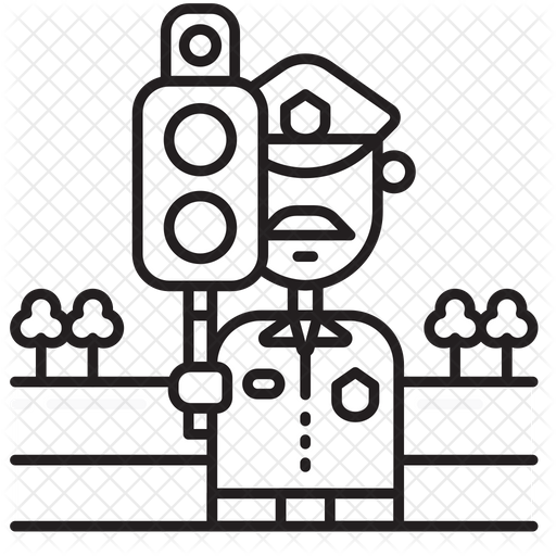 Speed trap Icon Download in Line Style