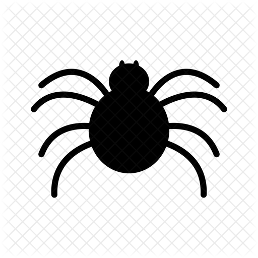 Spider Icon of Glyph style - Available in SVG, PNG, EPS, AI & Icon fonts