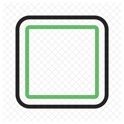 Square With Round Corner Icon Of Line Style Available In Svg