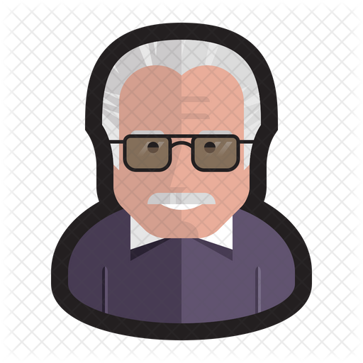 stan lee icon of colored outline style available in svg png eps ai icon fonts stan lee icon