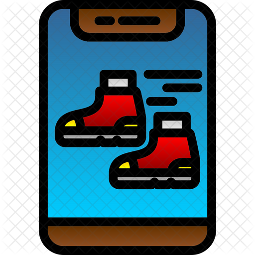 Steps Tracker App Icon Download in Gradient Style