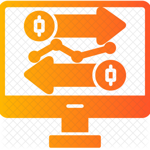 Stock Market Emoji Icon Download in Gradient Style