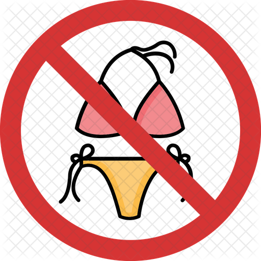 Stop Naked Icon Download In Colored Outline Style