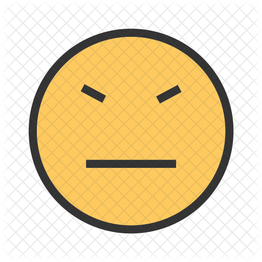 Stubborn Face Icon Download In Colored Outline Style