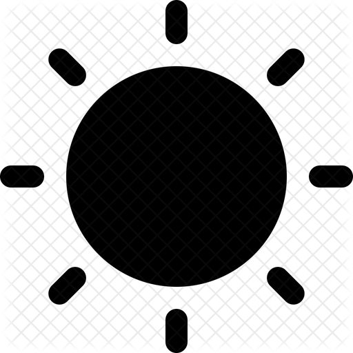 Sun Icon - Download in Glyph Style