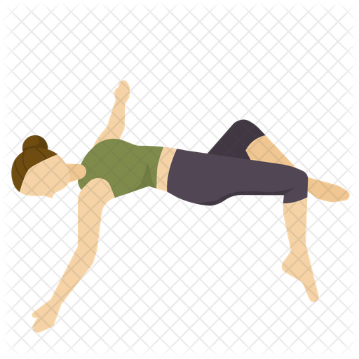 Supine pose Icon - Download in Flat Style