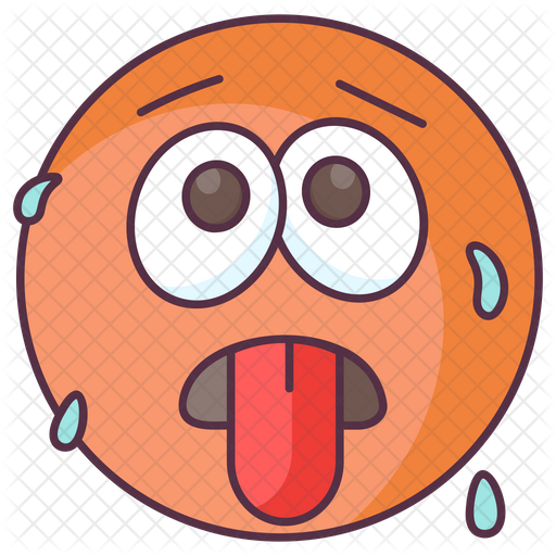 Sweating Emoji Emoji Icon.