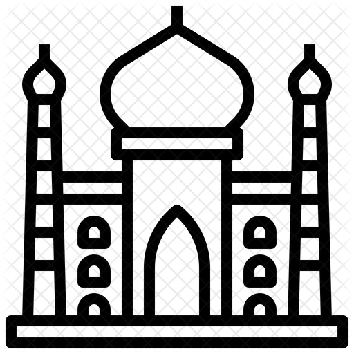 Free Taj Mahal Line Icon Available In Svg Png Eps Ai Icon Fonts