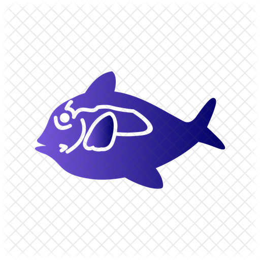 Tang Fish Icon Download in Gradient Style