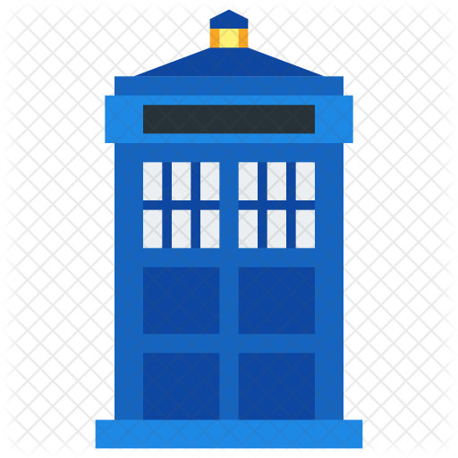 Tardis Icon of Flat style - Available in SVG, PNG, EPS, AI & Icon fonts