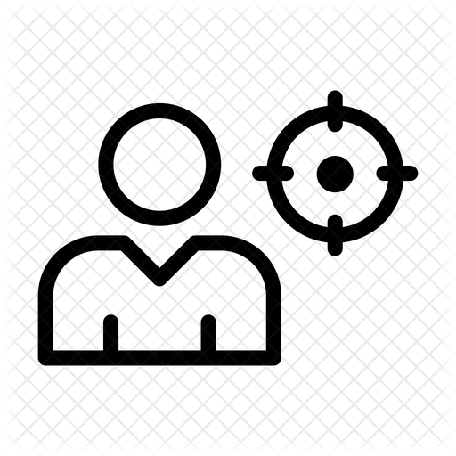 Target Employee Icon Download in Line Style