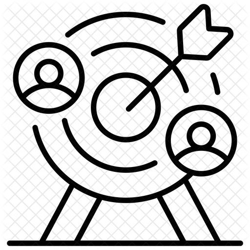Target Employee Icon Download in Line Style
