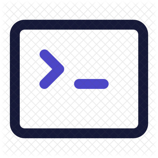 Terminal Icon - Download in Line Style
