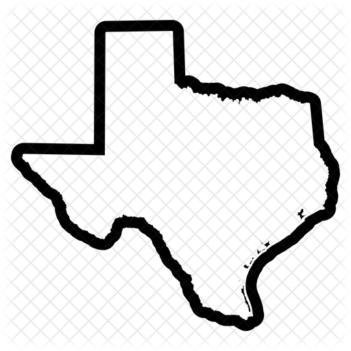 Texas Map Icon.