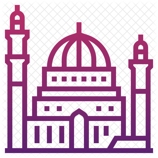 The Sultan Qaboos Grand Mosque Icon Of Gradient Style Available In Svg Png Eps Ai Icon Fonts