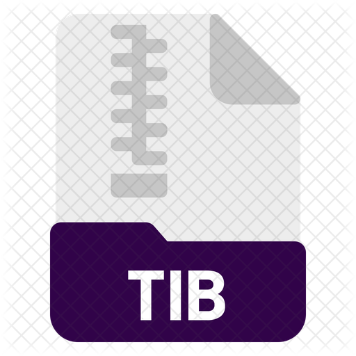 Tib file Icon - Download in Flat Style