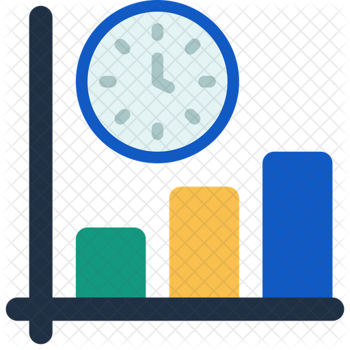 Time Chart Icon - Download in Flat Style