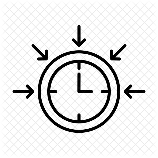 Time target Icon Download in Line Style