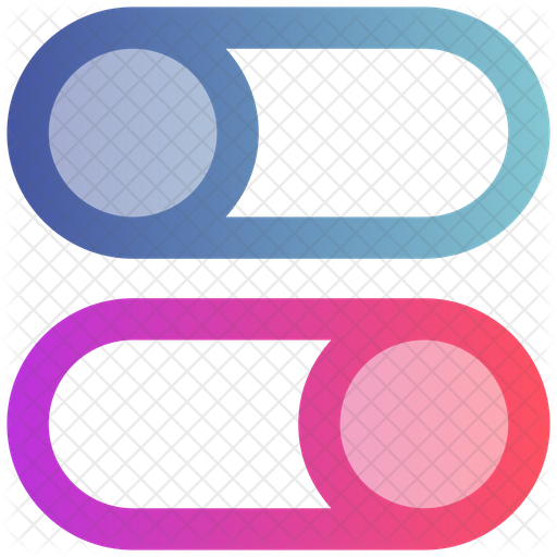Toggle Button Icon Download in Gradient Style