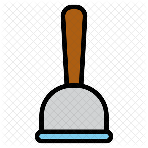 Toilet Plunger Icon Download In Colored Outline Style