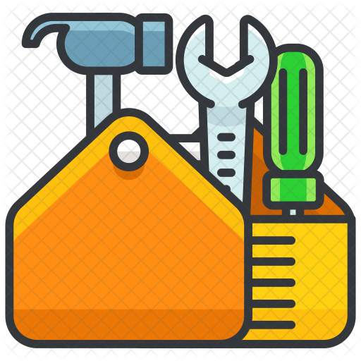 Toolbox Icon Download in Colored Outline Style