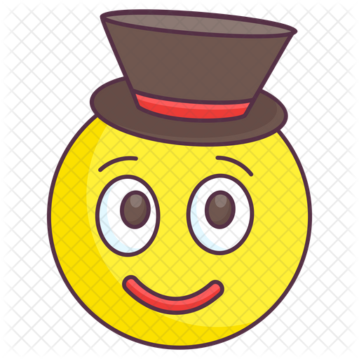 Top Hat Emoji Emoji Icon Download In Colored Outline Style