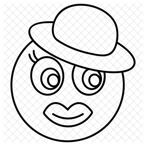 Top Hat Emoji Emoji Icon Download in Line Style