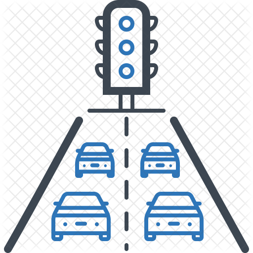 Traffic jam Icon - Download in Line Style