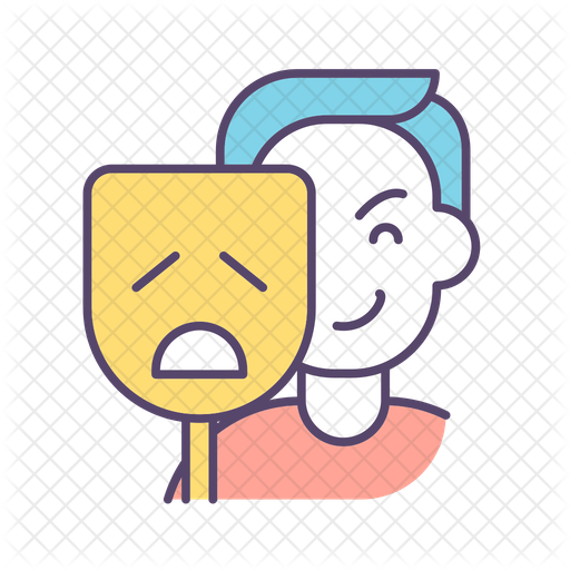 Two-faced manipulator with dramatic statements Icon - Download in ...