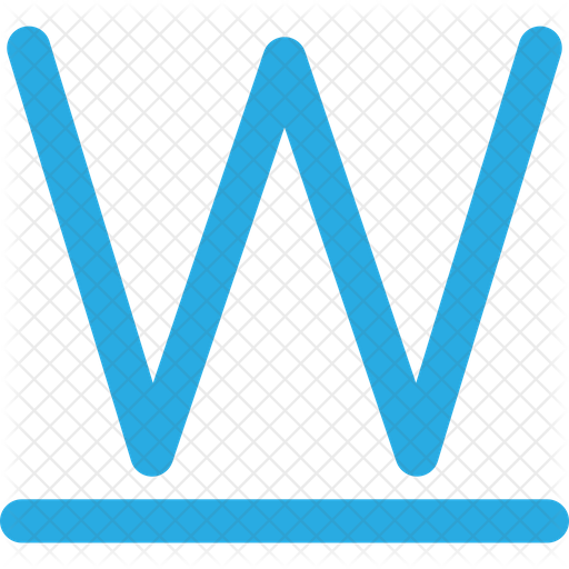 Underline text Icon Download in Flat Style