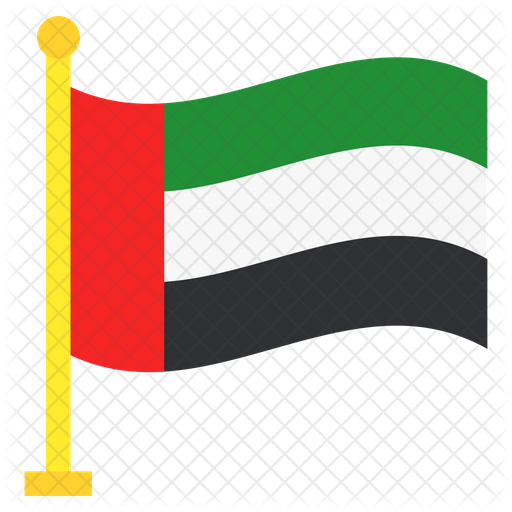 United Arab Emirates Flag Icon - Download in Flat Style