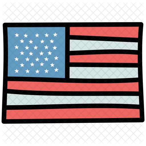 Usa Flag Icon Of Doodle Style Available In Svg Png Eps Ai
