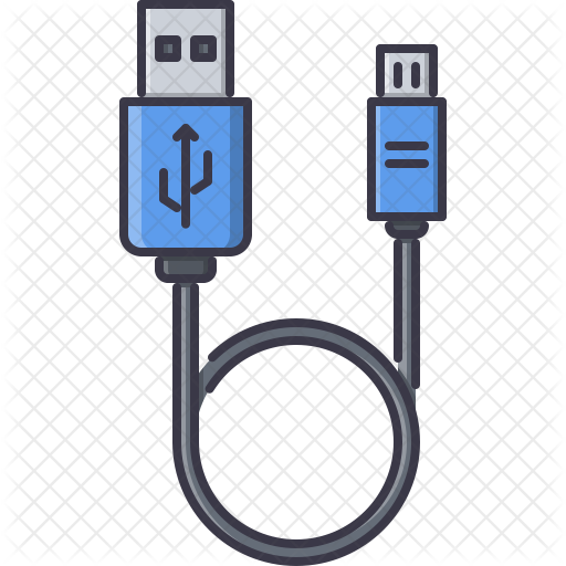 usb cable icon of colored outline style available in svg png eps ai icon fonts usb cable icon