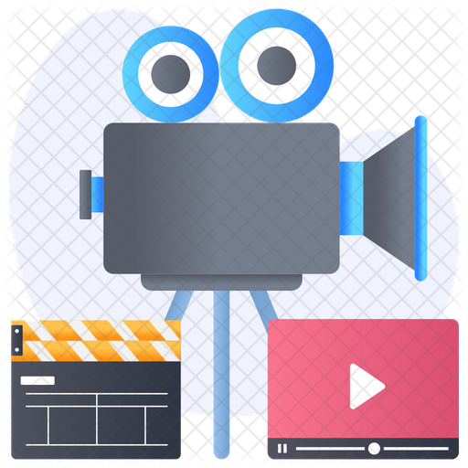 Video Production Icon - Download in Flat Style