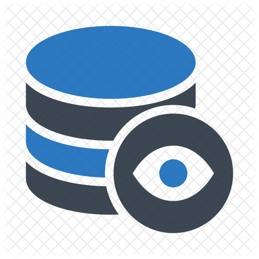View Database Icon - Download in Flat Style