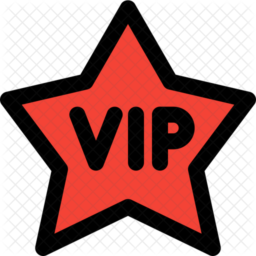 Free Vip Star Label Colored Outline Icon Available In Svg Png Eps Ai Icon Fonts