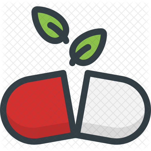 Vitamin Capsule Icon - Download in Colored Outline Style