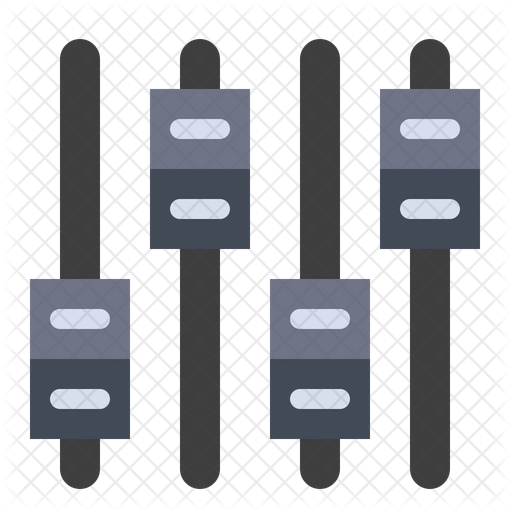 Volume Mixer Icon Download in Flat Style