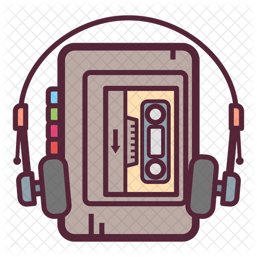 walkman-icon-download-in-colored-outline-style