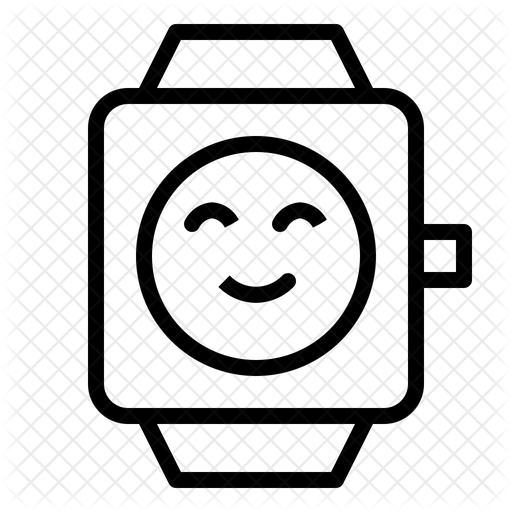Watch emoji Icon Download in Line Style