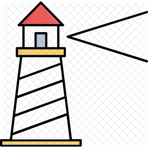 Watchtower Icon - Download in Colored Outline Style