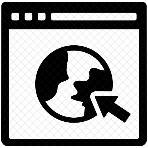 Web Browser Icon - Download in Glyph Style