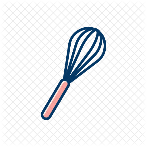 Whisk Icon Download in Colored Outline Style
