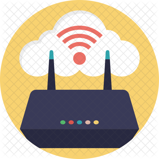 Wifi Cloud Icon Download In Flat Style