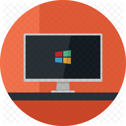 Windows computer Icon - Download in Flat Style