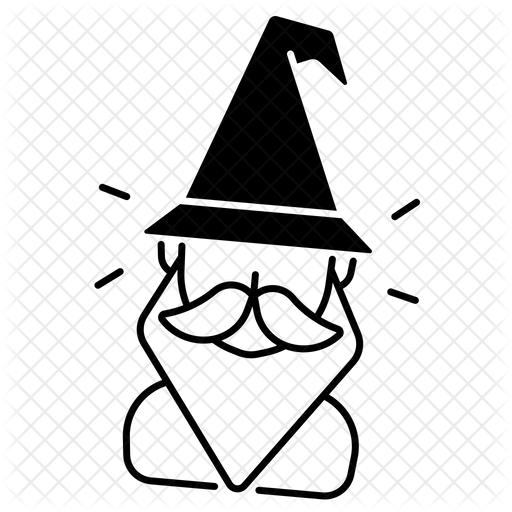 Wizard Icon - Download in Glyph Style