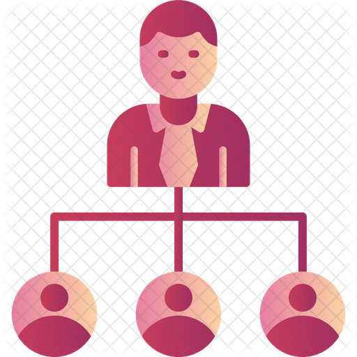 Work Distribution Icon - Download in Gradient Style